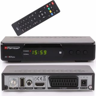 Opticum AX SBOX PLUS HD HDTV Sat Receiver, vorprogrammiert für Astra & Hotbird, mit PVR & Timeshift, Aufnahmefunktion