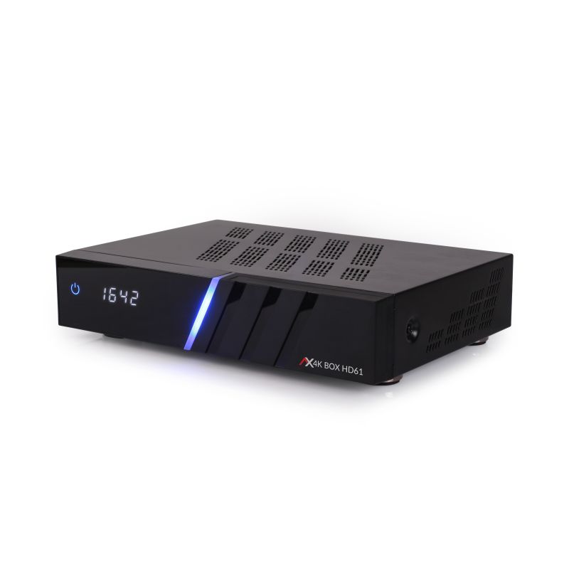 mit 1TB Festplatte AX HD61 4K UHD E2 Linux Receiver für Satellitenfernsehen Kabelfernsehen & DVB-T2-Fernsehen vorprogrammiert für Astra & Hotbird PVR Aufnahme HDMI Kabel mit DVB-S2X & DVB-C/T2