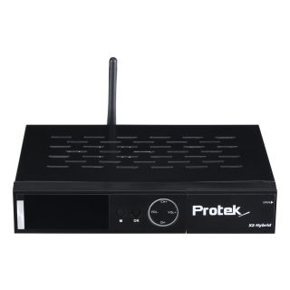 Protek X2 COMBO 4K UHD H.265 2160p E2 Linux HDTV Receiver mit 1x S2 Sat Tuner + Hybrid DVB-C/T2 Tuner