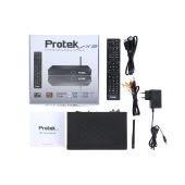 Protek X2 COMBO 4K UHD H.265 2160p E2 Linux HDTV Receiver mit 1x S2 Sat Tuner + Hybrid DVB-C/T2 Tuner