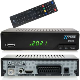 Anadol HD 888 HDTV digitaler Sat Receiver mit Aufnahmefunktion & Timeshift Funktion