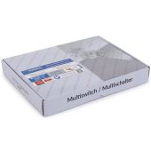 Anadol Gold Line 13/24 Multischalter f&uuml;r 3 Satelliten und 24 Teilnehmer, 37 vergoldete F-Stecker gratis