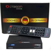 OCTAGON SPIRIT 4K UHD  ANDROID TV OTT MEDIA STREAMING IPTV BOX, 5G WLAN, Bluetooth Fernbedienung, HDR10+, 2GB &amp; 16GB Speicher, Sprachsteuerung