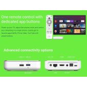 Homatics Box R 4K Plus Android TV Box - Smart TV Streaming Receiver, Dolby Atmos, Google Zertifiziert, Netflix 4K, Prime Video 4K, Disney+ 4K, Gigabit, WiFi 6, Bluetooth 5.0, 4GB RAM &amp; 32GB Flash Speicher