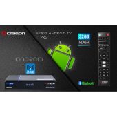 Octagon Spirit PRO 4K UHD Android TV Box, Dual Band WiFi WLAN, Bluetooth Fernbedienung, Sprachsteuerung, IPTV BOX, HDR10+, HLG, 2GB RAM &amp; 32GB Flash, TV IP OTT Receiver, Bluetooth 5.1