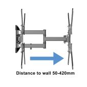 AXRED AX 400 Max TV Mount Wandhalterung 13-56 Zoll (33-142 cm) bis 35 kg, Fernseher Halterung schwenkbar neigbar Fernsehhalterung f&uuml;r Smart TV OLED QLED Curved, VESA 400x400