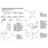AXRED AX 400 Max TV Mount Wandhalterung 13-56 Zoll (33-142 cm) bis 35 kg, Fernseher Halterung schwenkbar neigbar Fernsehhalterung f&uuml;r Smart TV OLED QLED Curved, VESA 400x400