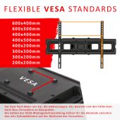 AXRED Titan Plus TV Mount Wandhalterung 32&rdquo;-70&rdquo; Zoll (81-177cm), Fernseher Halterung schwenkbar neigbar, Wand Fernsehhalterung f&uuml;r Smart TV OLED QLED LED Curved, VESA 600x400