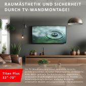 AXRED Titan Plus TV Mount Wandhalterung 32&rdquo;-70&rdquo; Zoll (81-177cm), Fernseher Halterung schwenkbar neigbar, Wand Fernsehhalterung f&uuml;r Smart TV OLED QLED LED Curved, VESA 600x400