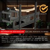 AXRED Titan Plus TV Mount Wandhalterung 32&rdquo;-70&rdquo; Zoll (81-177cm), Fernseher Halterung schwenkbar neigbar, Wand Fernsehhalterung f&uuml;r Smart TV OLED QLED LED Curved, VESA 600x400