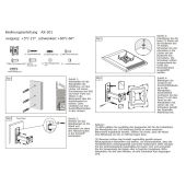AXRED AX-201 TV Mount Wandhalterung 13-42 Zoll (33-106cm) Halterung f&uuml;r Fernseher Monitor schwenkbar neigbar Wand Fernsehhalterung f&uuml;r Smart TV OLED QLED LCD 4K VESA 200x200mm