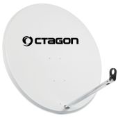 OCTAGON Stahl Sat-Antenne 100cm Helgrau