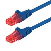 Netzwerkkabel Cat 6, blau, halogenfrei, S/FTP, PIMF, 1m