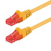 Netzwerkkabel Cat 6, gelb, halogenfrei, S/FTP, PIMF, 1m
