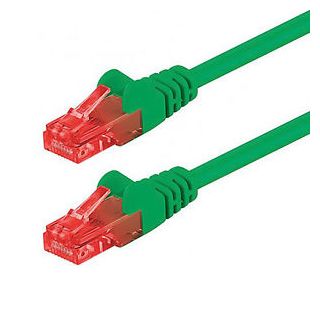 Netzwerkkabel Cat 6, grün, halogenfrei, S/FTP, PIMF, 3m