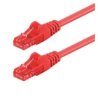 Netzwerkkabel Cat 6, rot, halogenfrei, S/FTP, PIMF, 3m