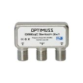 Optimuss 2/1 DiseqC Schalter mit Wetterschutzgeh&auml;use