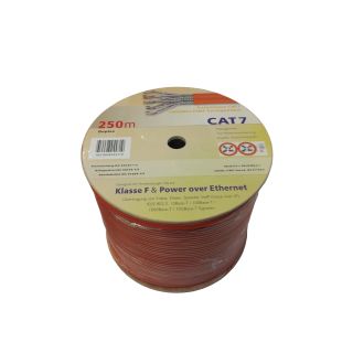 Easymouse CAT7 Gigabit Netzwerk - Verlegekabel S/FTP 1000Mhz PIMF 250m Duplex in Holzspule